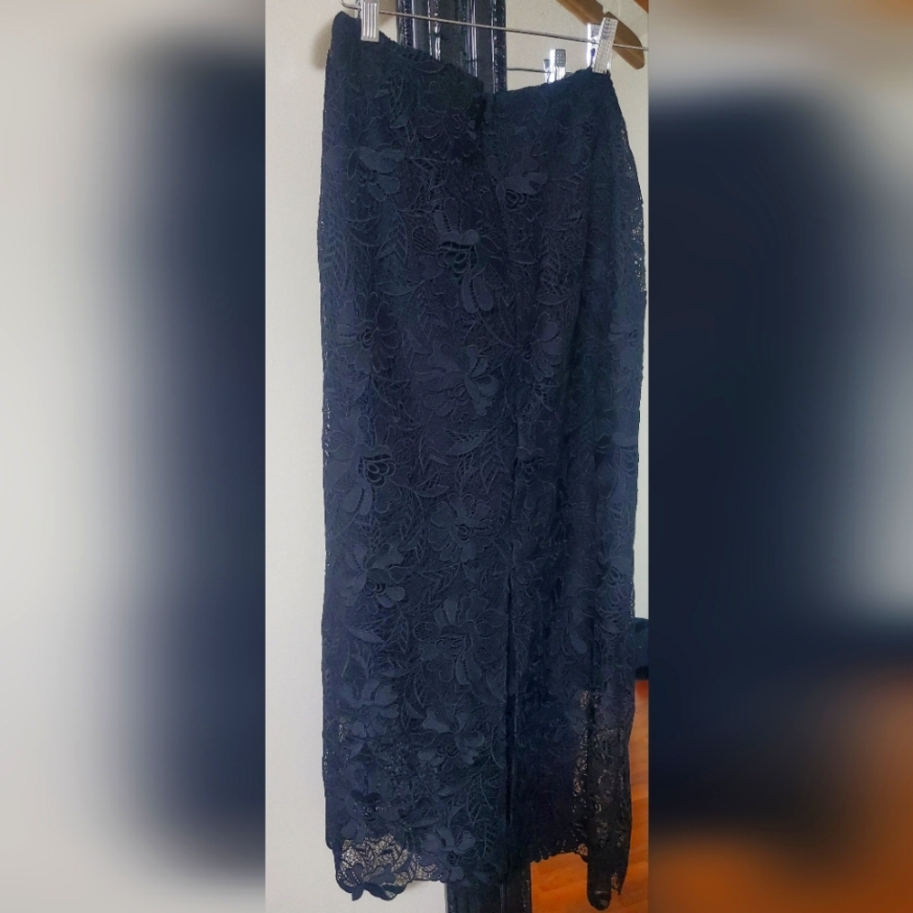 Black lace skirt